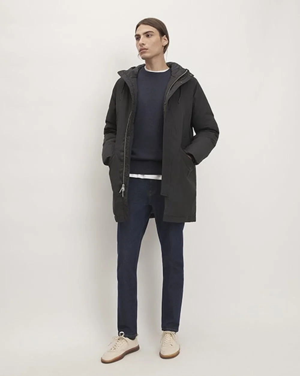 The ReNew Long Parka | Black (4)