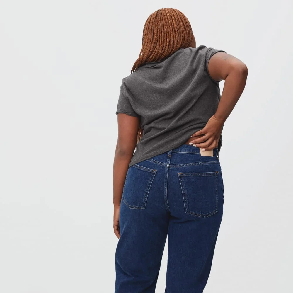 The Organic Cotton Box-Cut Pocket Tee | Charcoal | No Pocket (4)