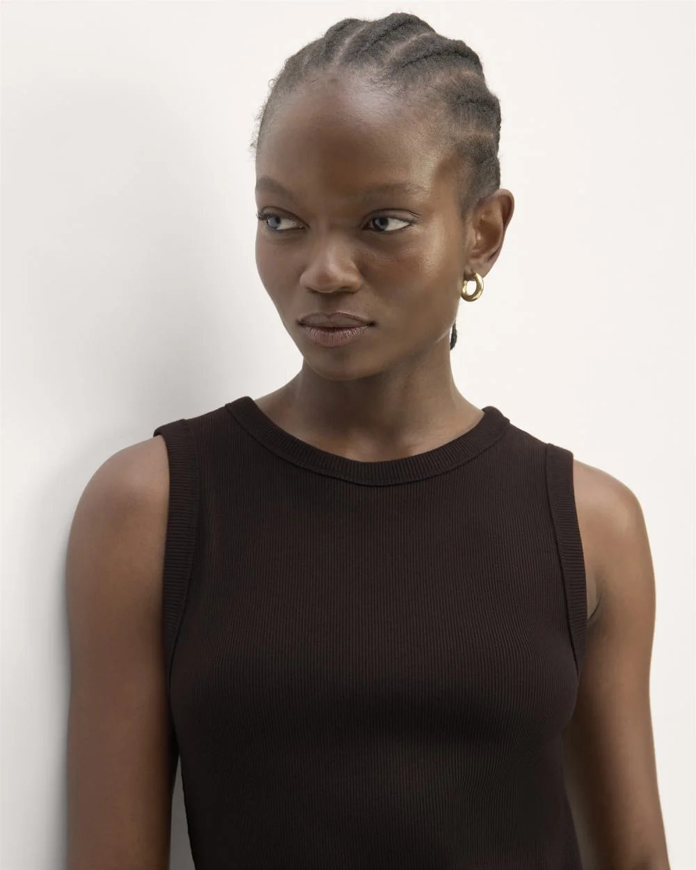 The Ribbed Mini Dress | Black (4)