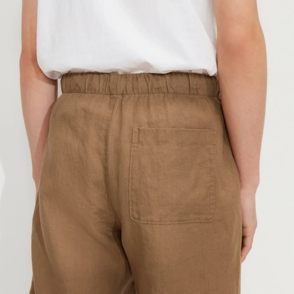 The Linen Easy Pant | Toasted Coconut (4)