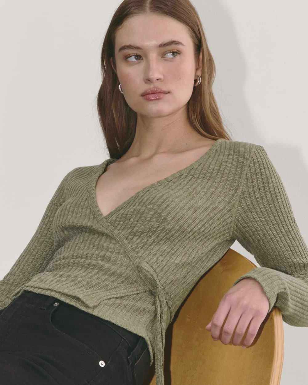 The Cozy Rib Wrap Top | Kalamata (2)