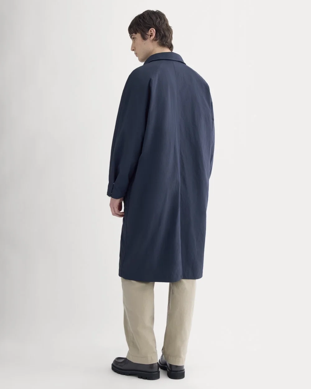 Re:Cycled Nylon Mac Coat | Deep Navy (5)