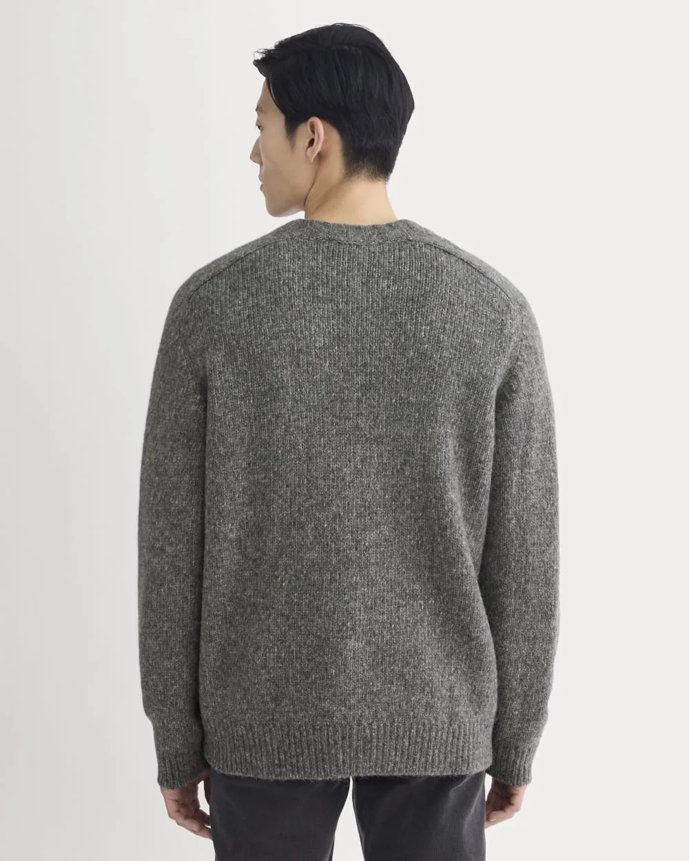 The Cloud Crewneck Sweater | Heather Charcoal (3)