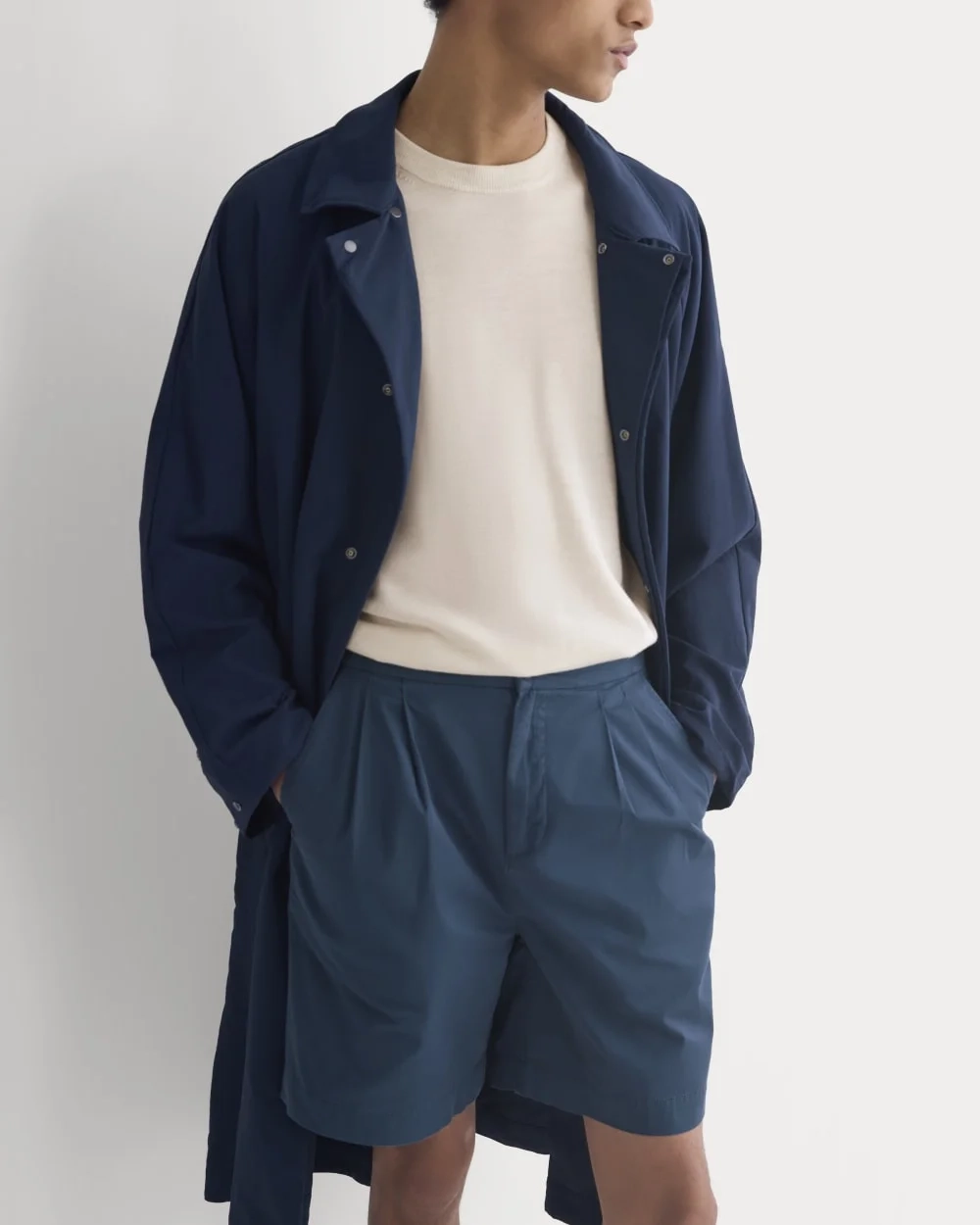 Pleated Easy Short | Midnight Navy (3)