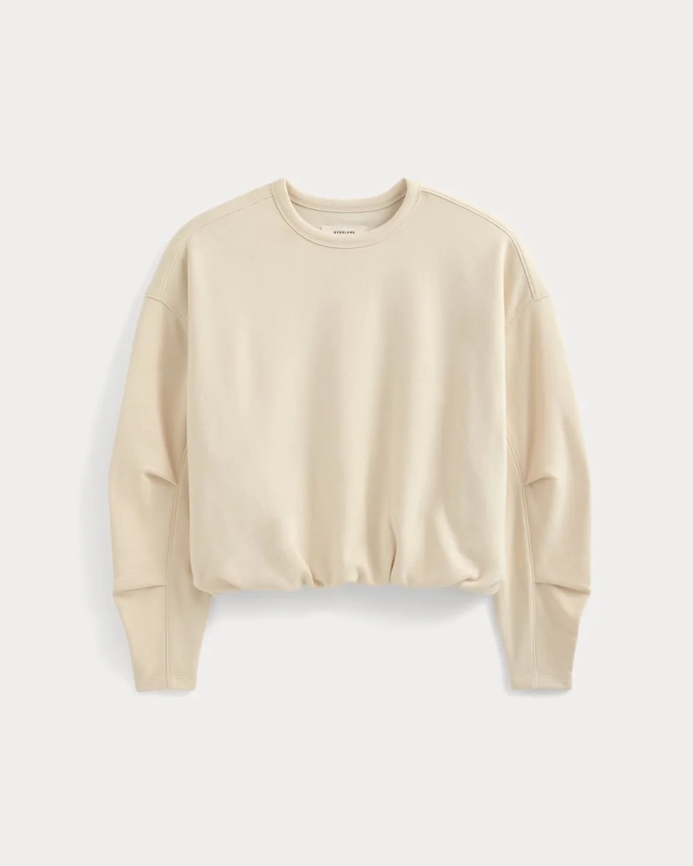 Lightweight Terry Bubble Sweatshirt | Parchment (3)