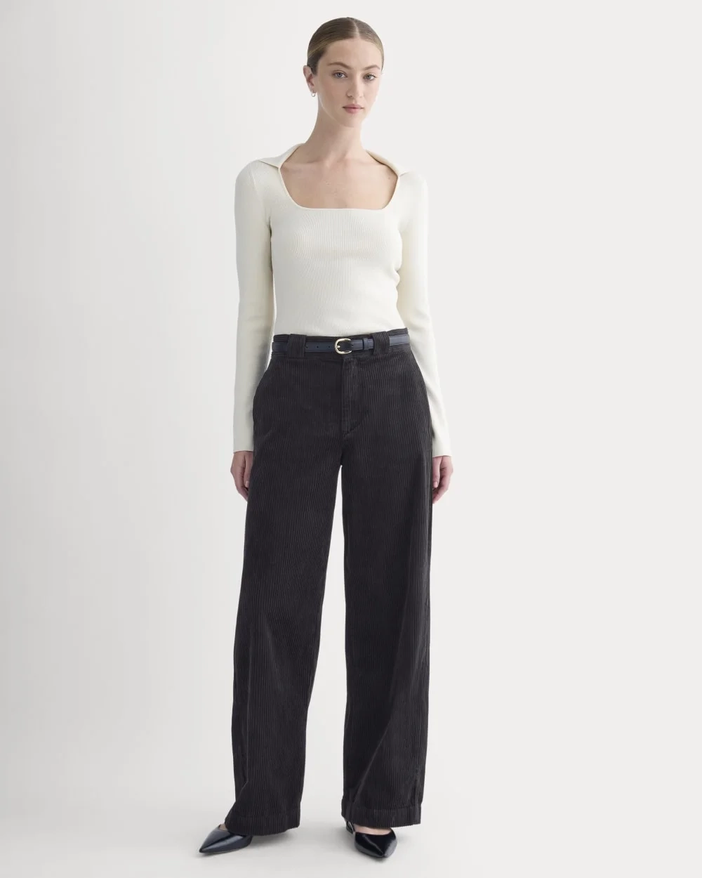 Knit Scoop-Neck Top | Birch (3)