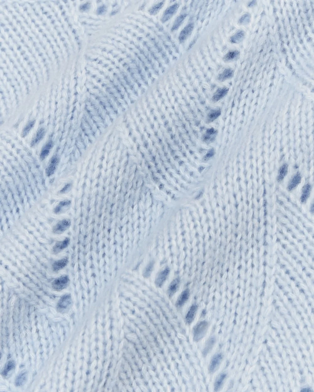 The Pointelle Sweater in Cloud | Chambray Blue (2)