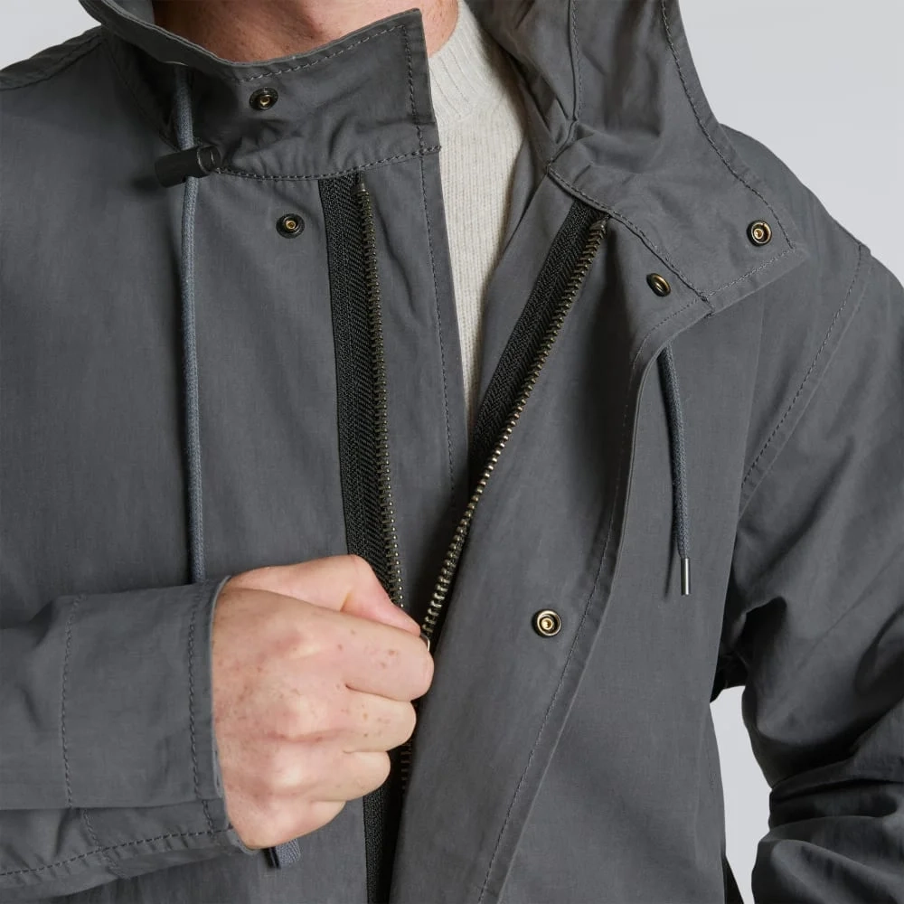 The Waxed Cotton Parka | Slate (4)
