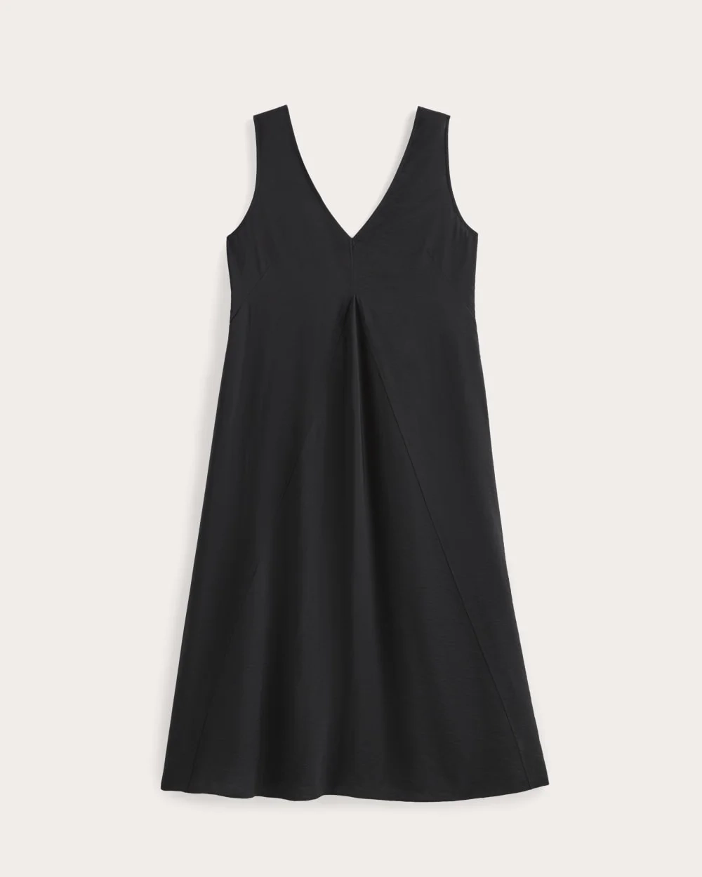 The V-Neck Dress in SoftLuxe | Black (4)