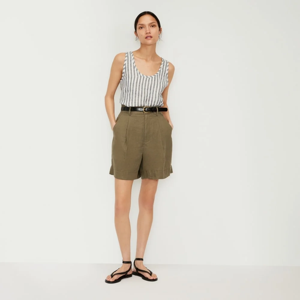 The Linen Way-High® Drape Short | Kalamata (3)