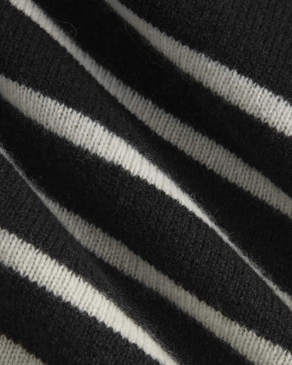 The Boxy Crew in Cashmere | Black / Bone (3)