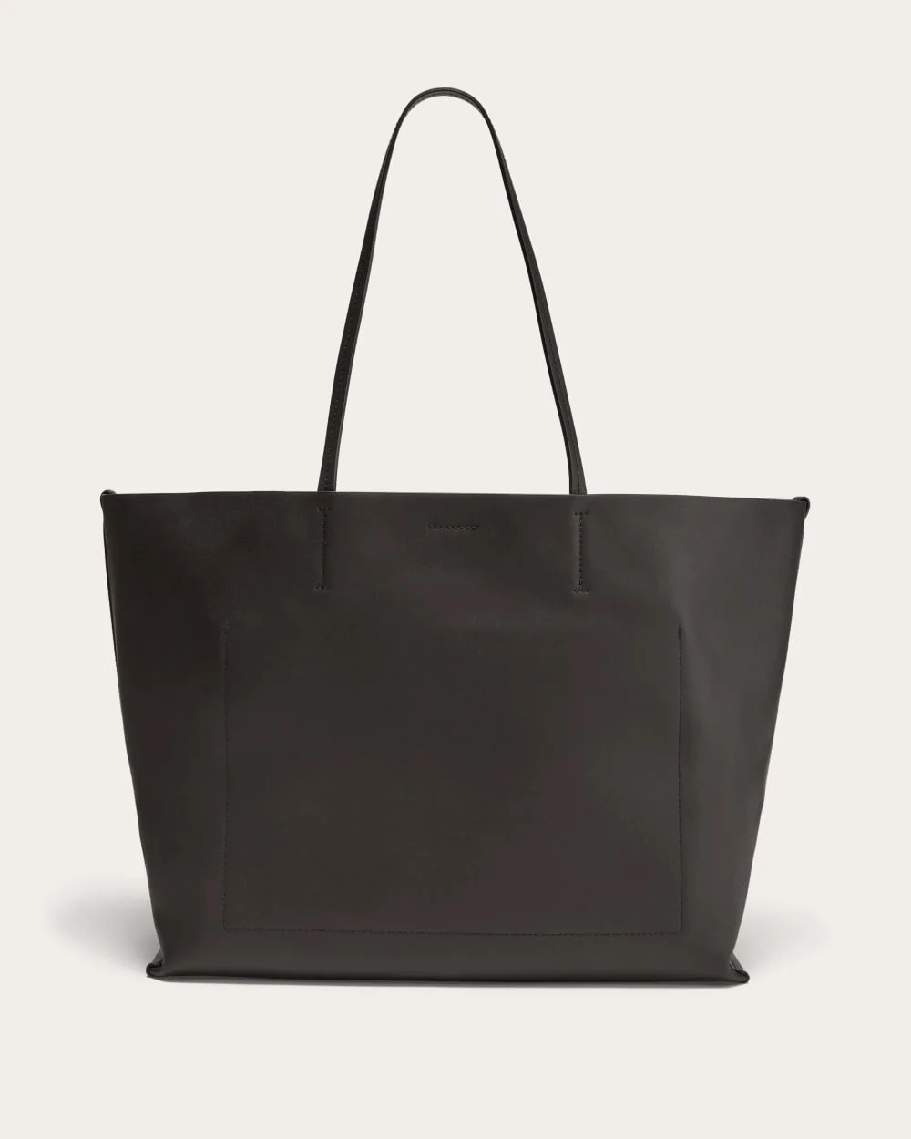 The Luxe Italian Leather Tote | Black (2)