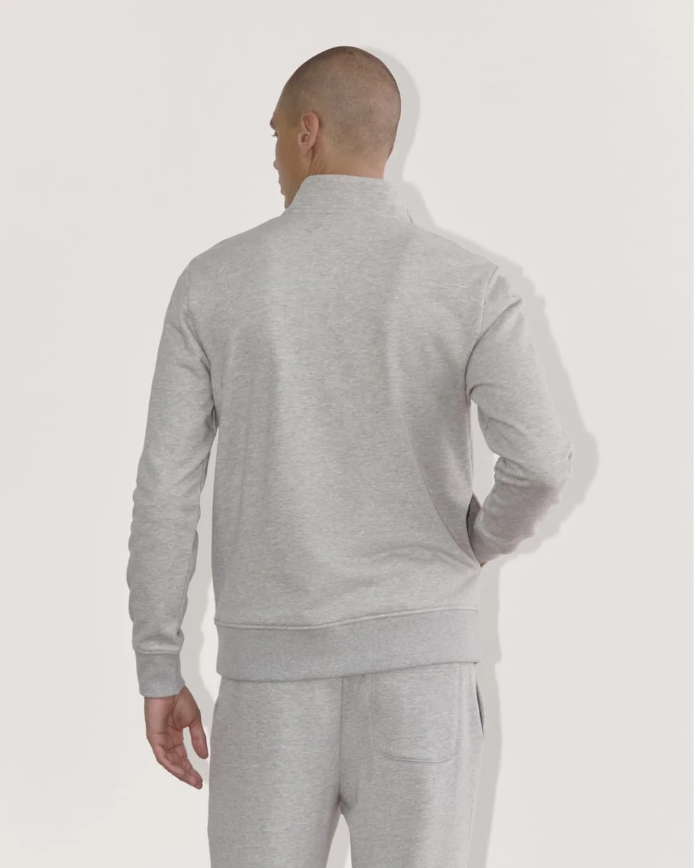 The Off-Duty Terry Quarter-Zip |  Heathered Grey (3)