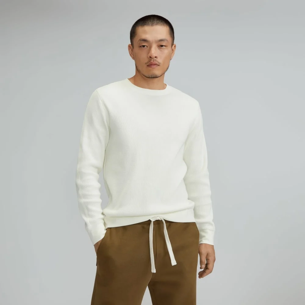 The Waffle Long-Sleeve Crew Tee | Off-White