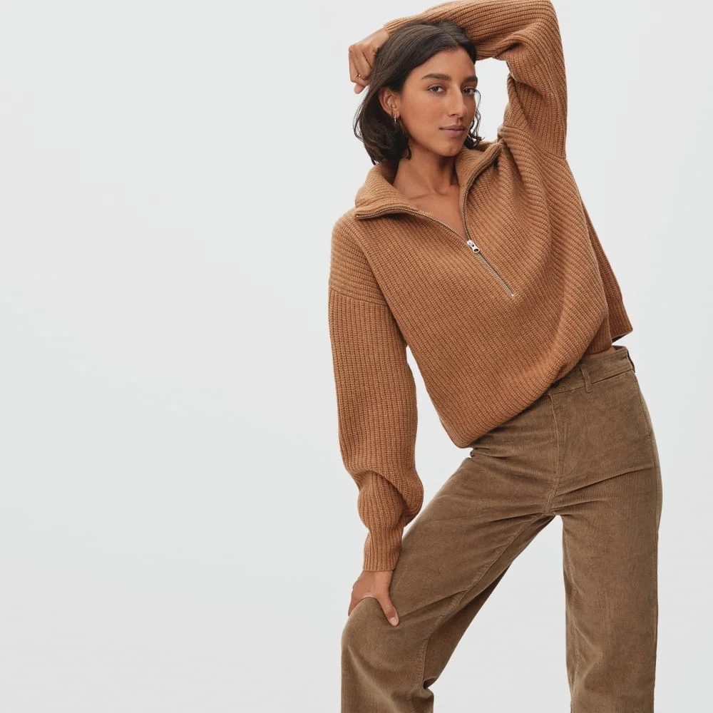 The Corduroy Wide-Leg Pant | Toasted Coconut (5)