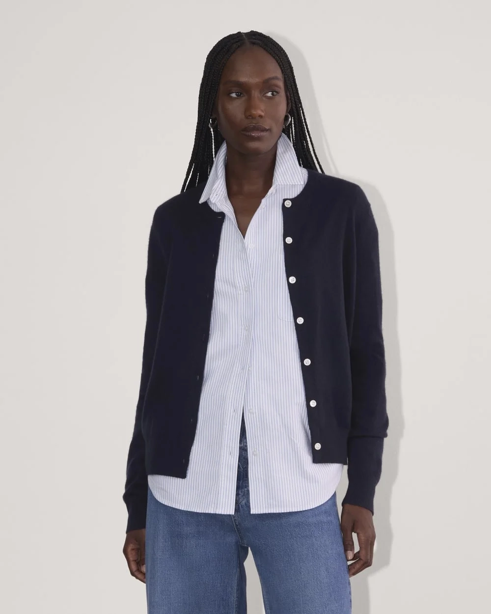 The Classic Cardigan in Cashmere | Navy
