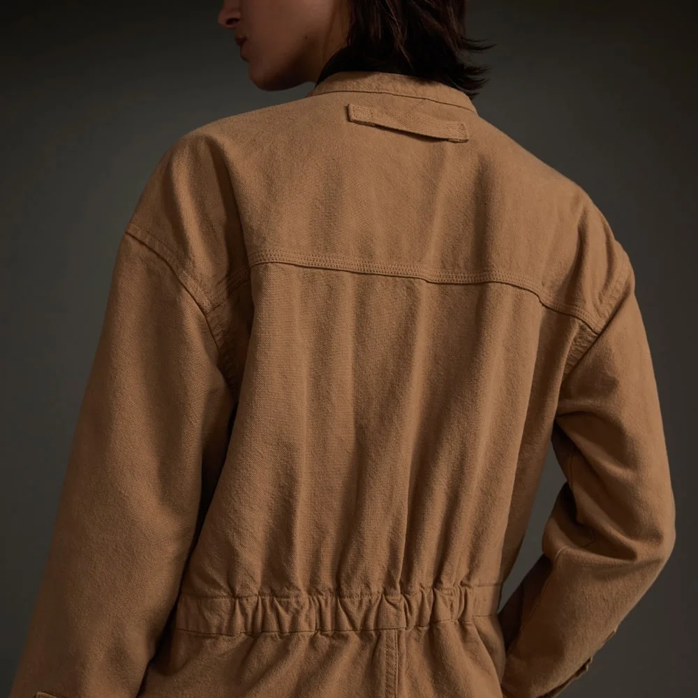 The Canvas Organic Cotton Coverall | Cappuccino (2)