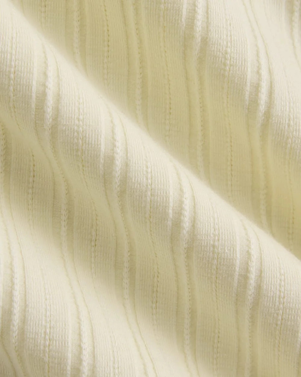 Scoop-Neck Midi Dress in Pointelle Knit | Lemon Icing (4)