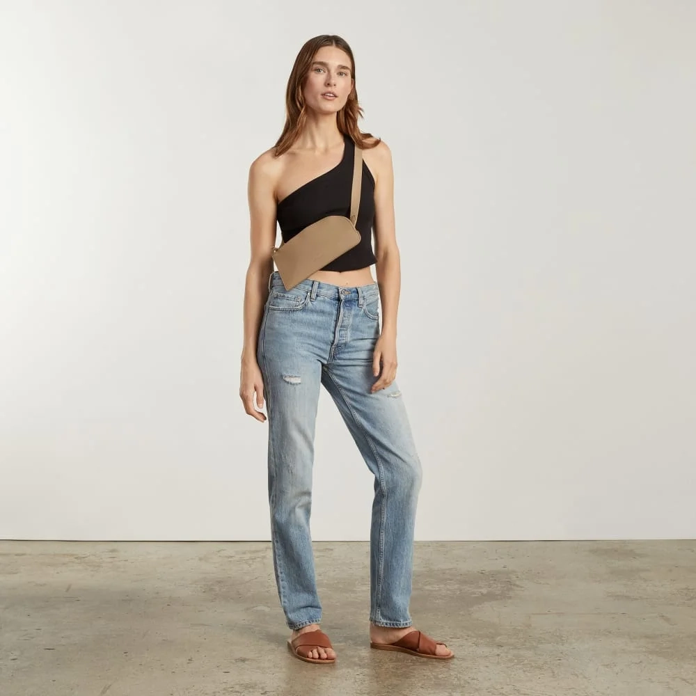 The Cactus Leather Sling Bag | Cashew (3)