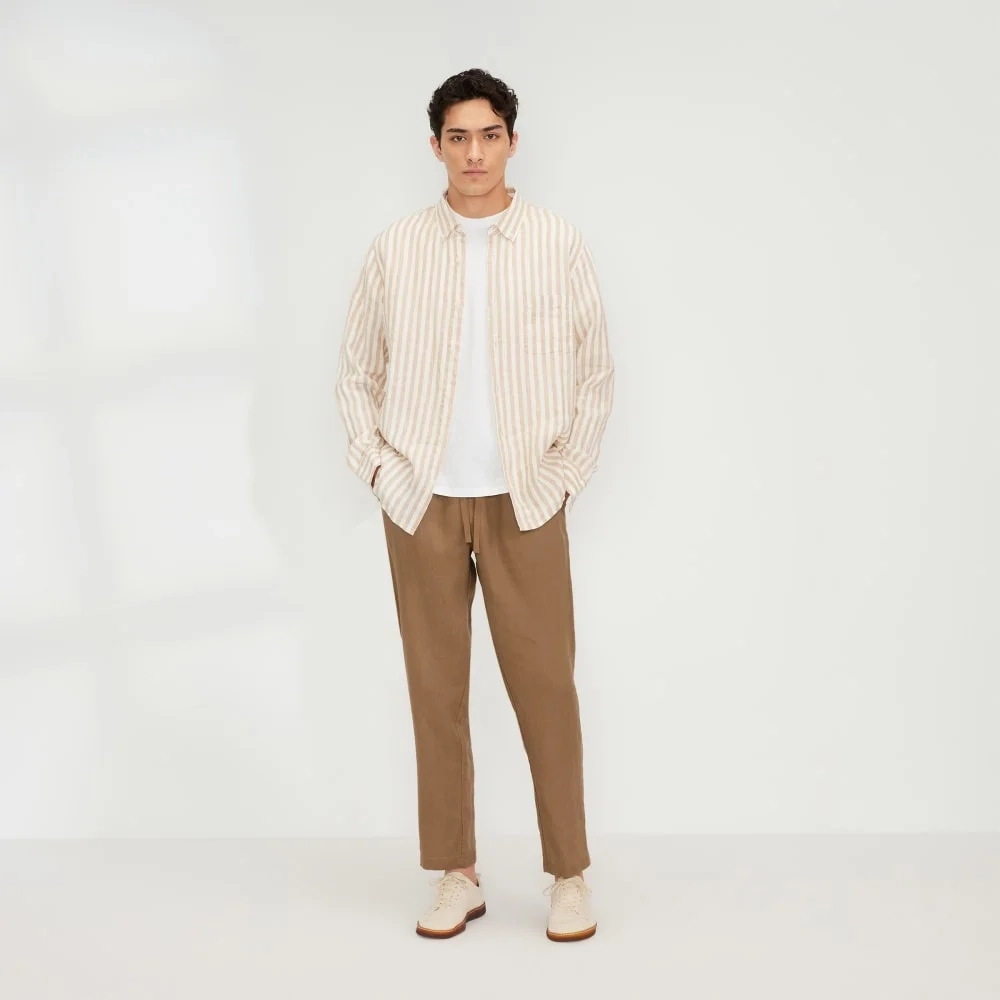 The Linen Easy Pant | Toasted Coconut (5)