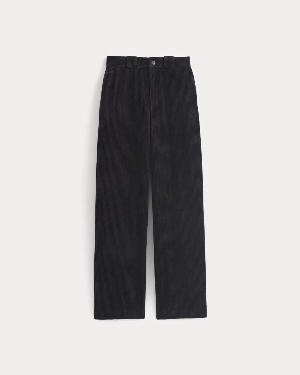 Corduroy Wide-Leg Trouser | Black (4)