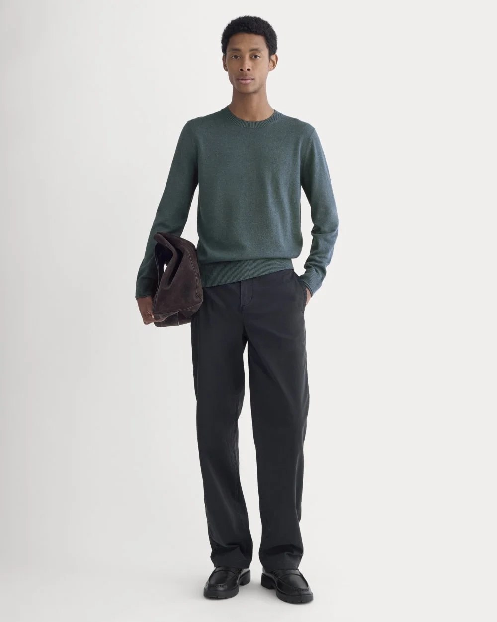The No-Sweat Sweater | Uniform | Heather Midnight Navy (5)