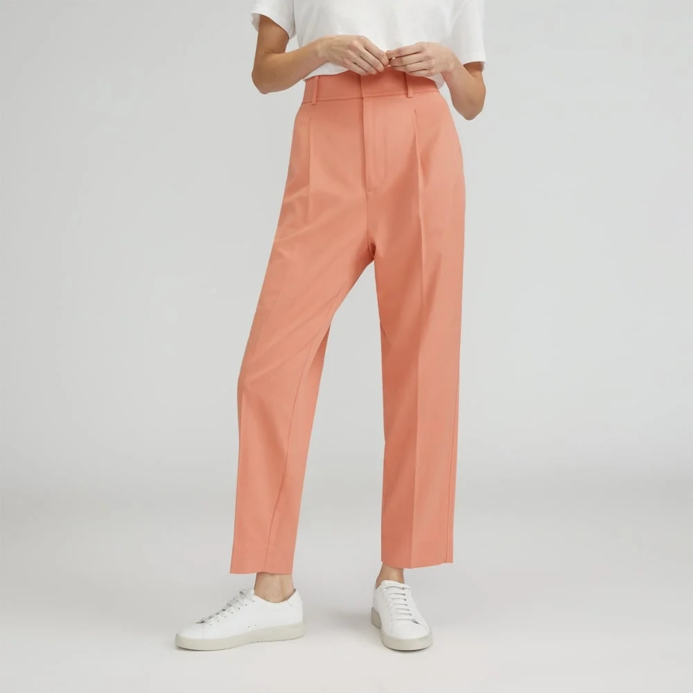 The Draper Tapered Pant in Buttersmooth | Tawny Pink (3)