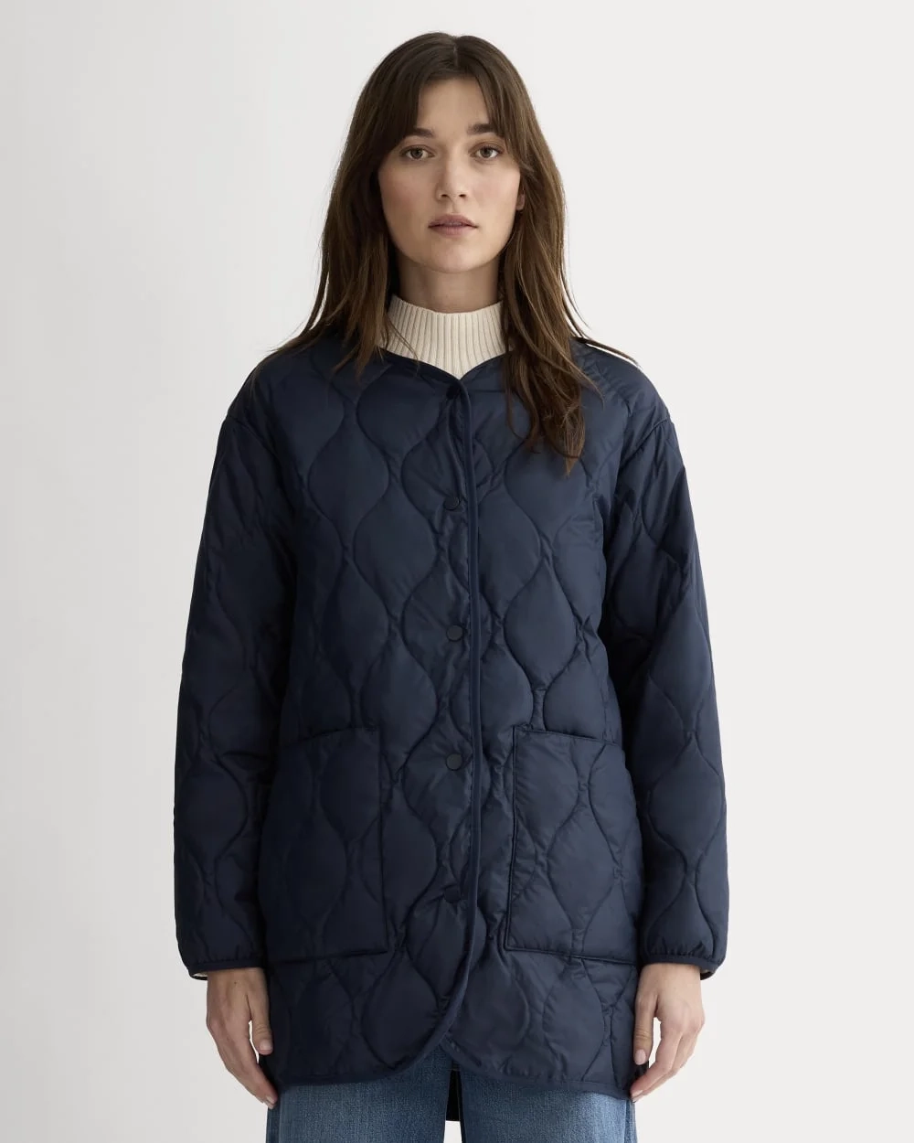 The Quilted Liner | Navy
