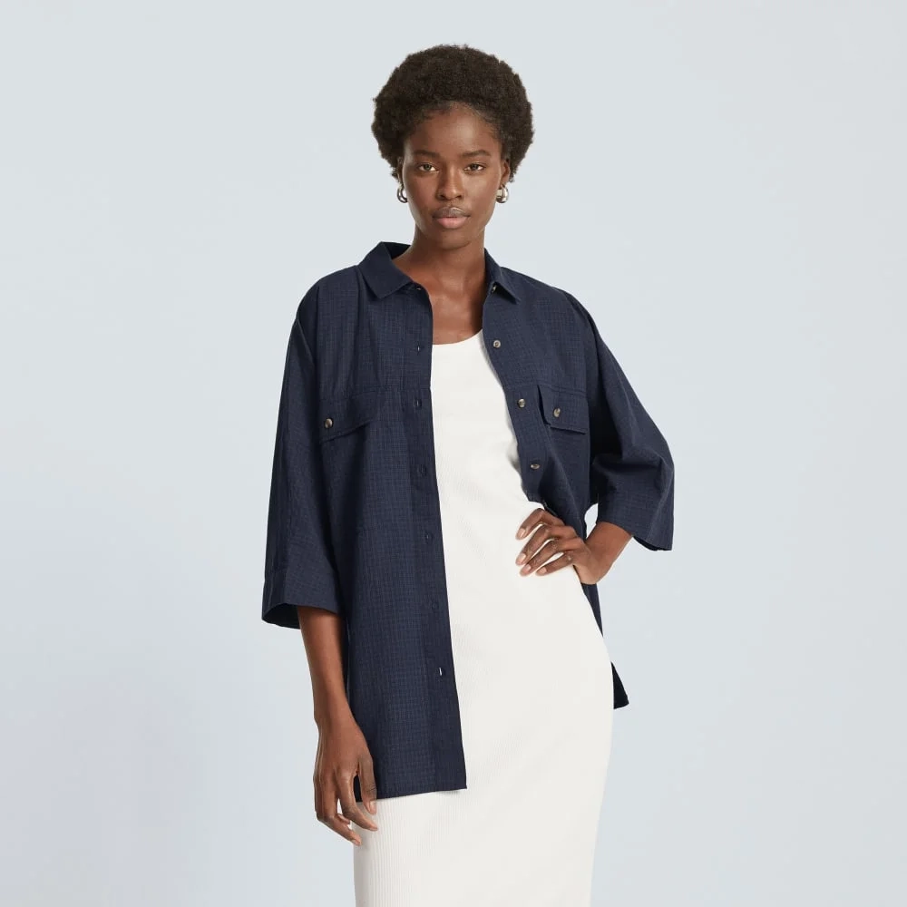The Cotton Tourist Shirt |  Navy (3)