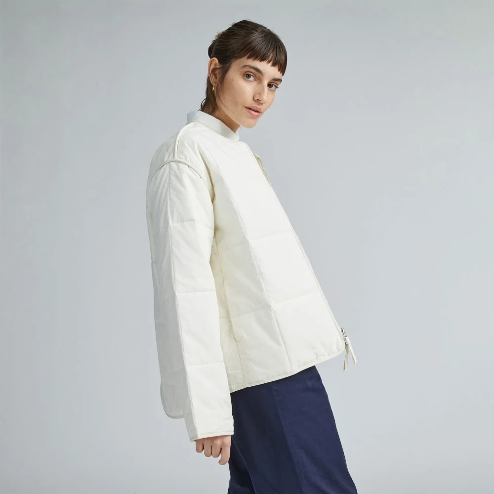The Quilted Cotton Liner | Bone (4)