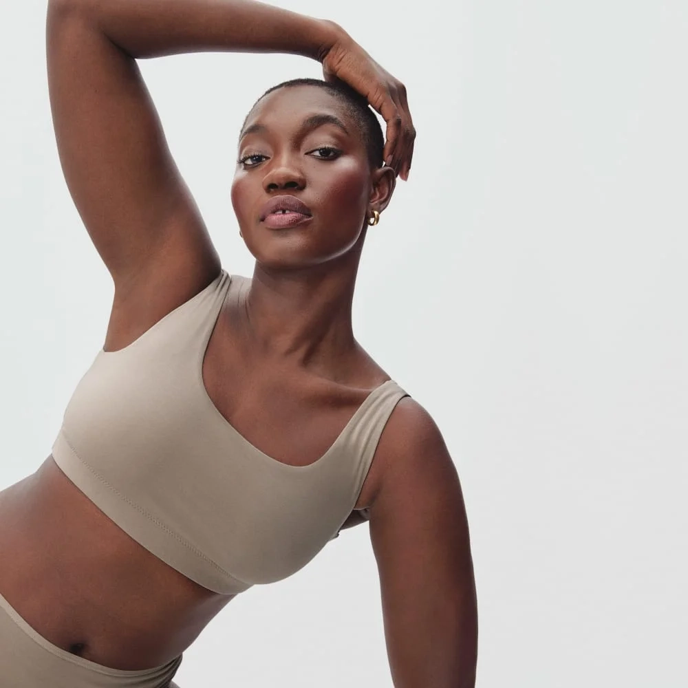 The Cotton Tank Bra | Burnt Sugar (2)
