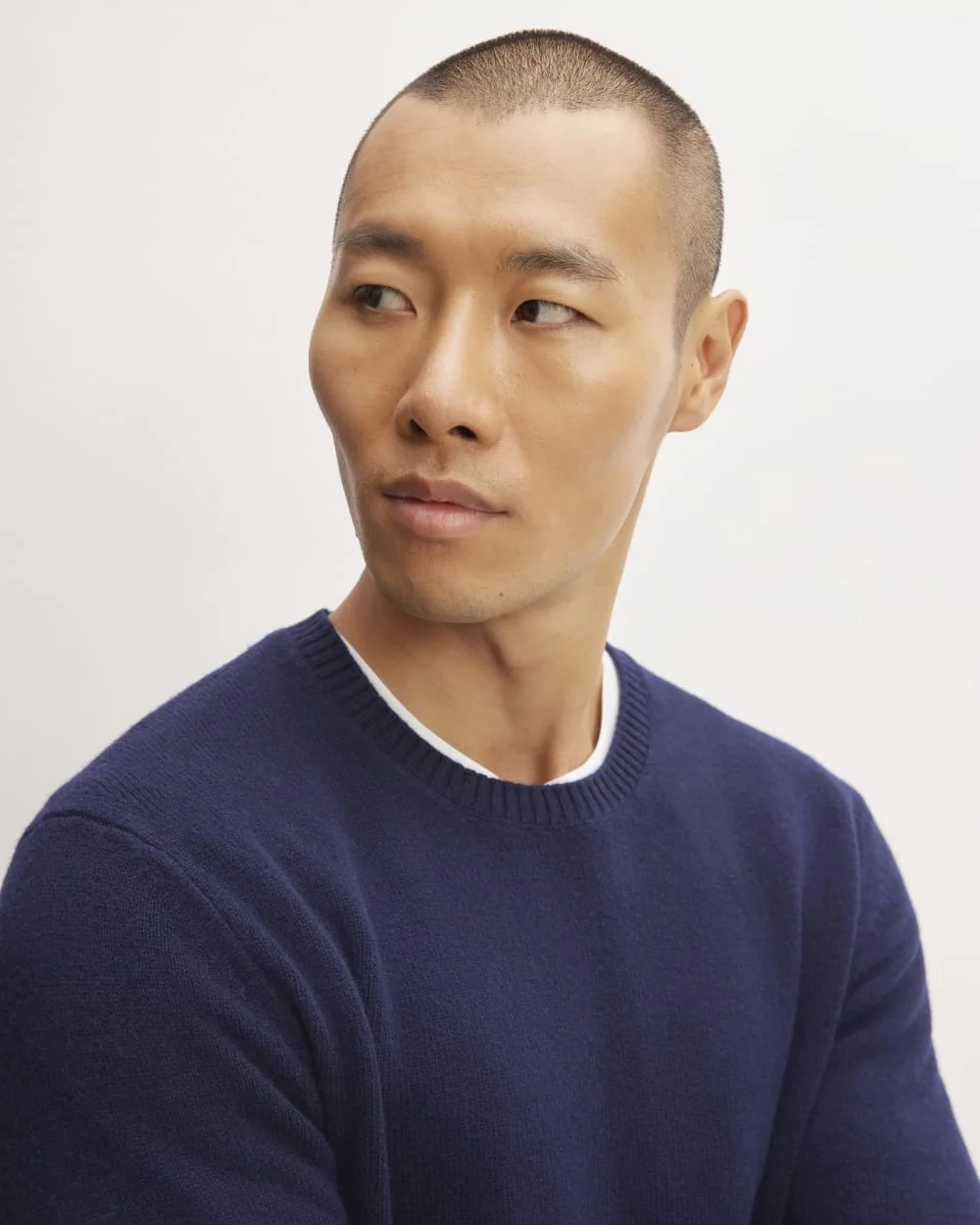 The Premium Merino Crew Neck Sweater | Deep Navy (3)