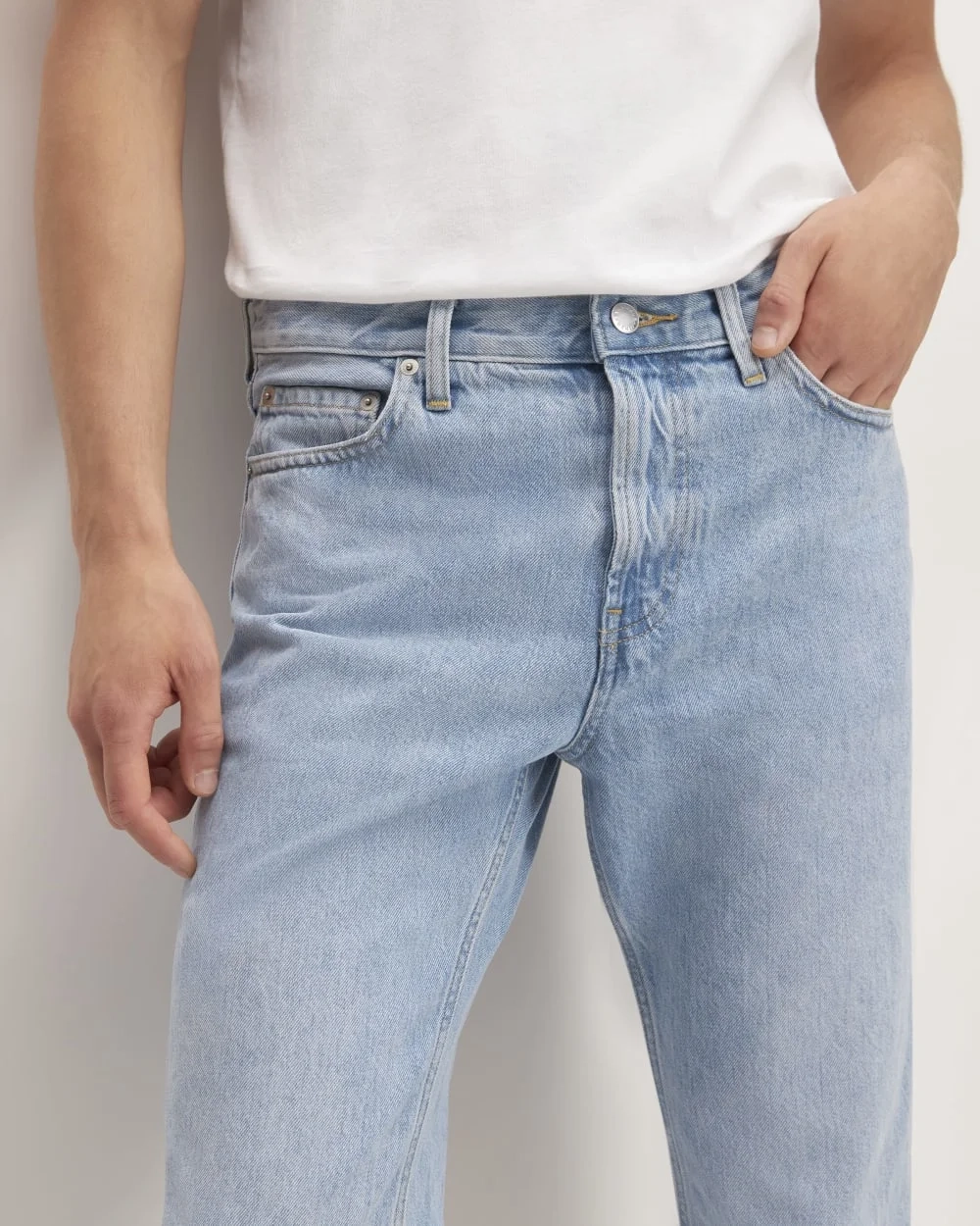 The Authentic Straight Jean | Sun Faded Blue (5)