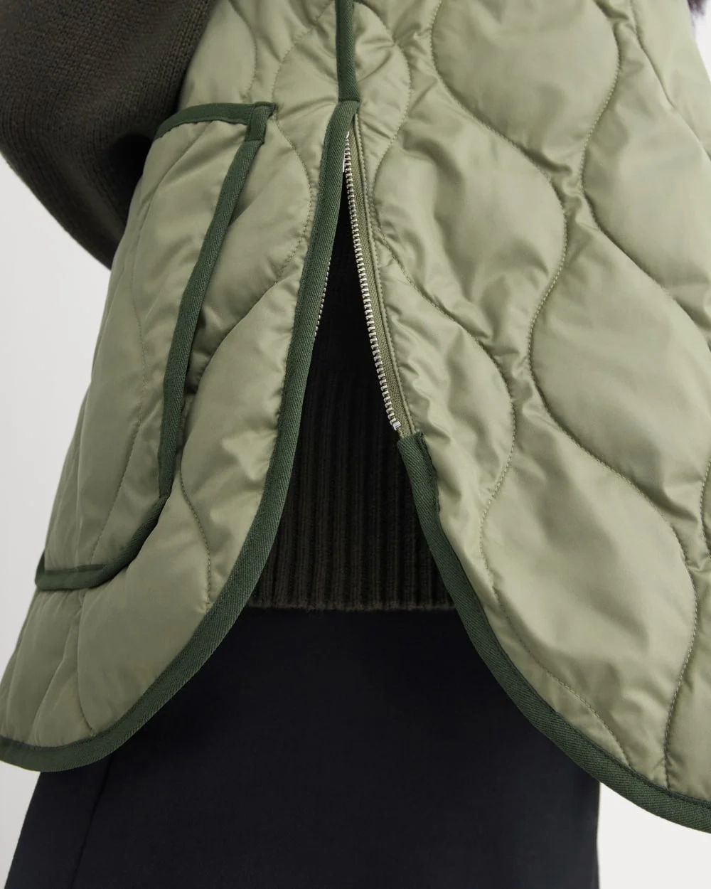 ReNew Quilted Vest | Lichen Green (4)