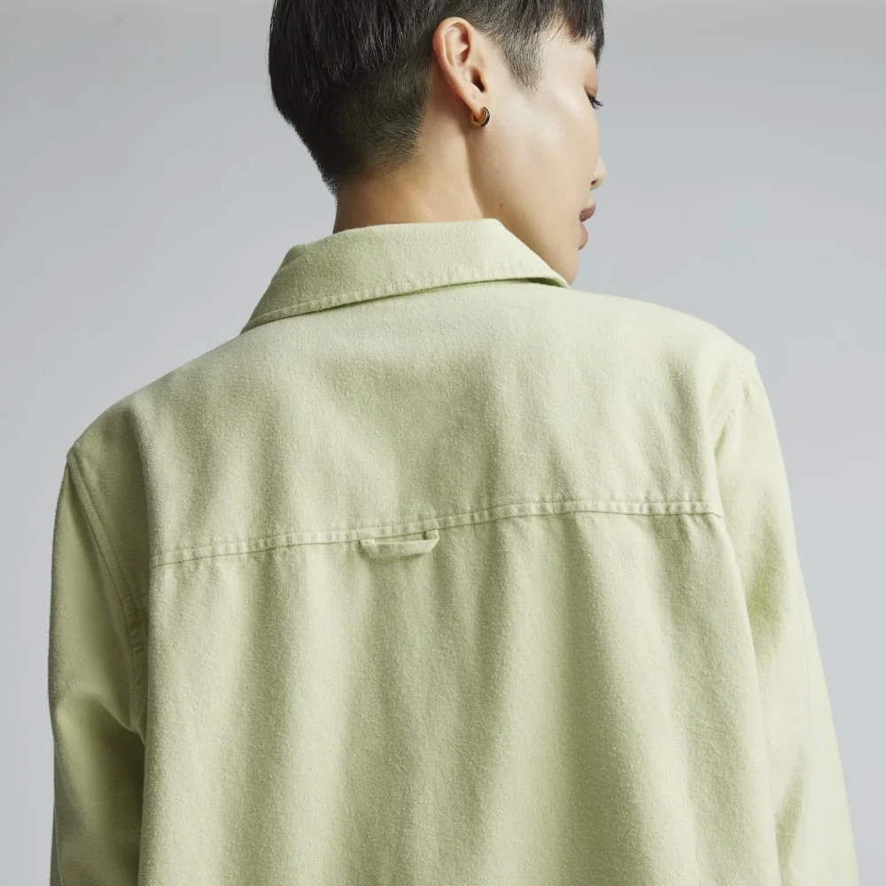 The Classic Cotton Flannel Shirt | Seafoam Green (3)