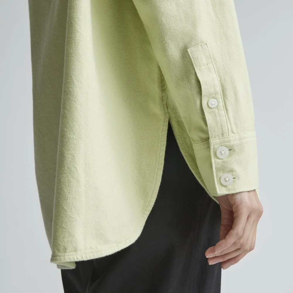 The Classic Cotton Flannel Shirt | Seafoam Green (4)