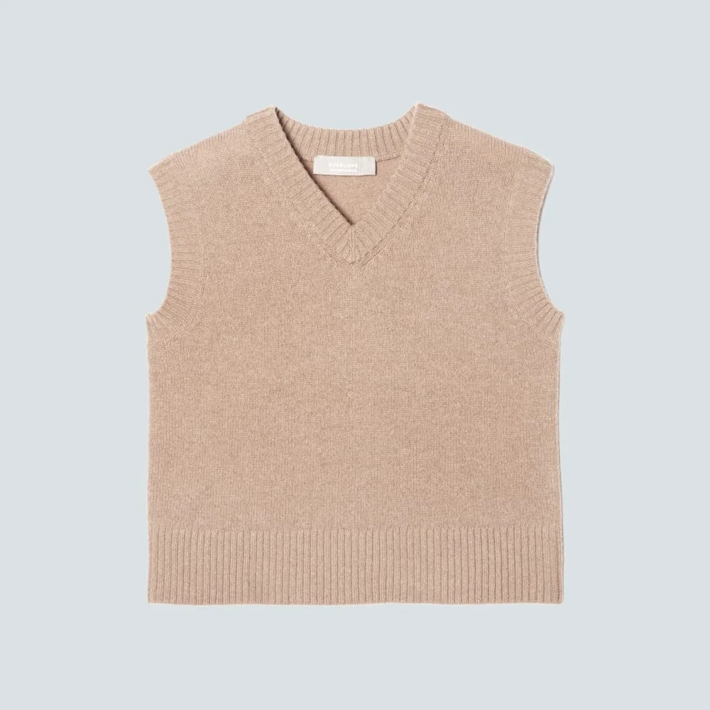The Cashmere Vest | Light Camel (4)