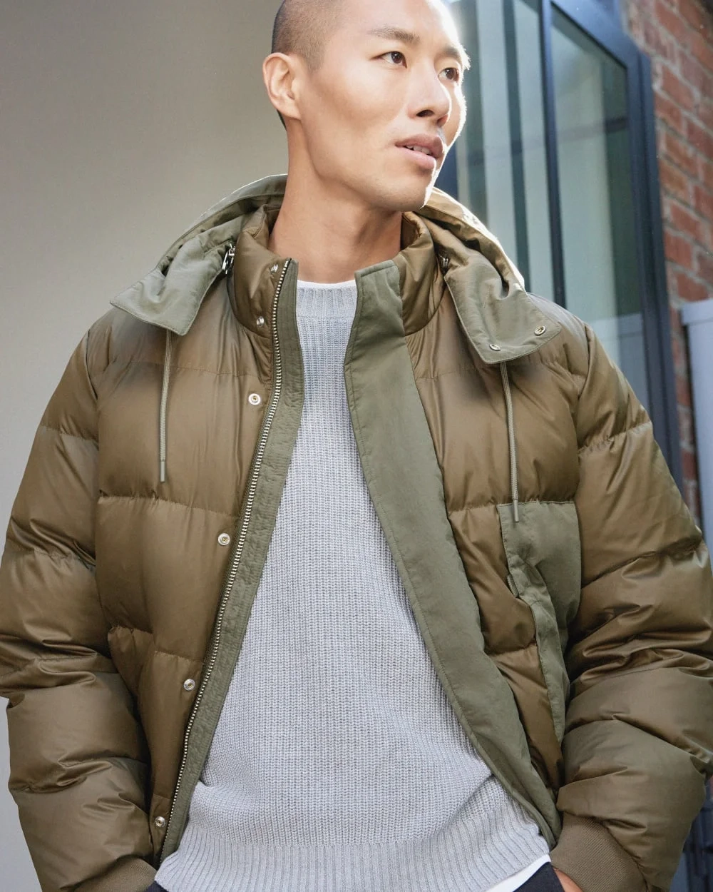 The ReNew Short Puffer | Kalamata / Beech (6)
