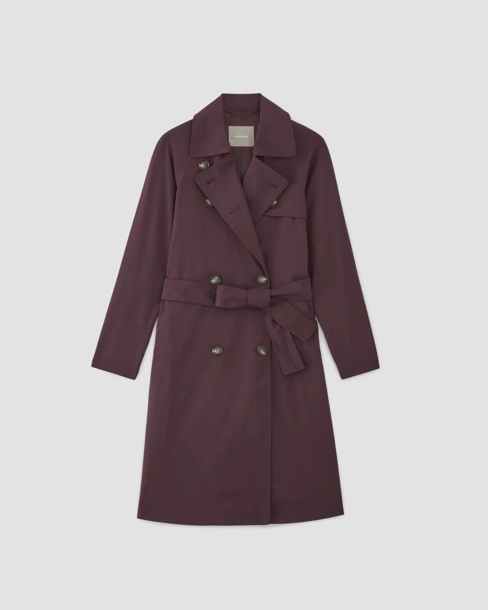 The Italian Wool Modern Trench | Burgundy (2)