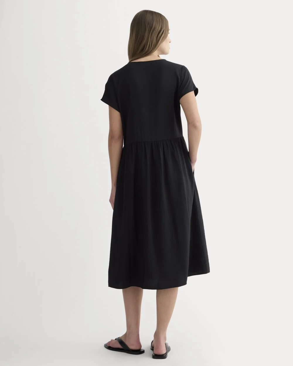 The Midi Dress in SoftLuxe | Black (3)