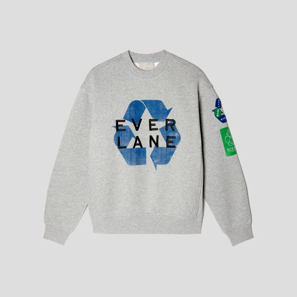 The ReTrack Crewneck Sweatshirt | Earth Day Grey (2)