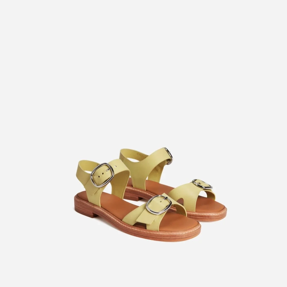 The Twin Buckle Sandal | Leek (3)