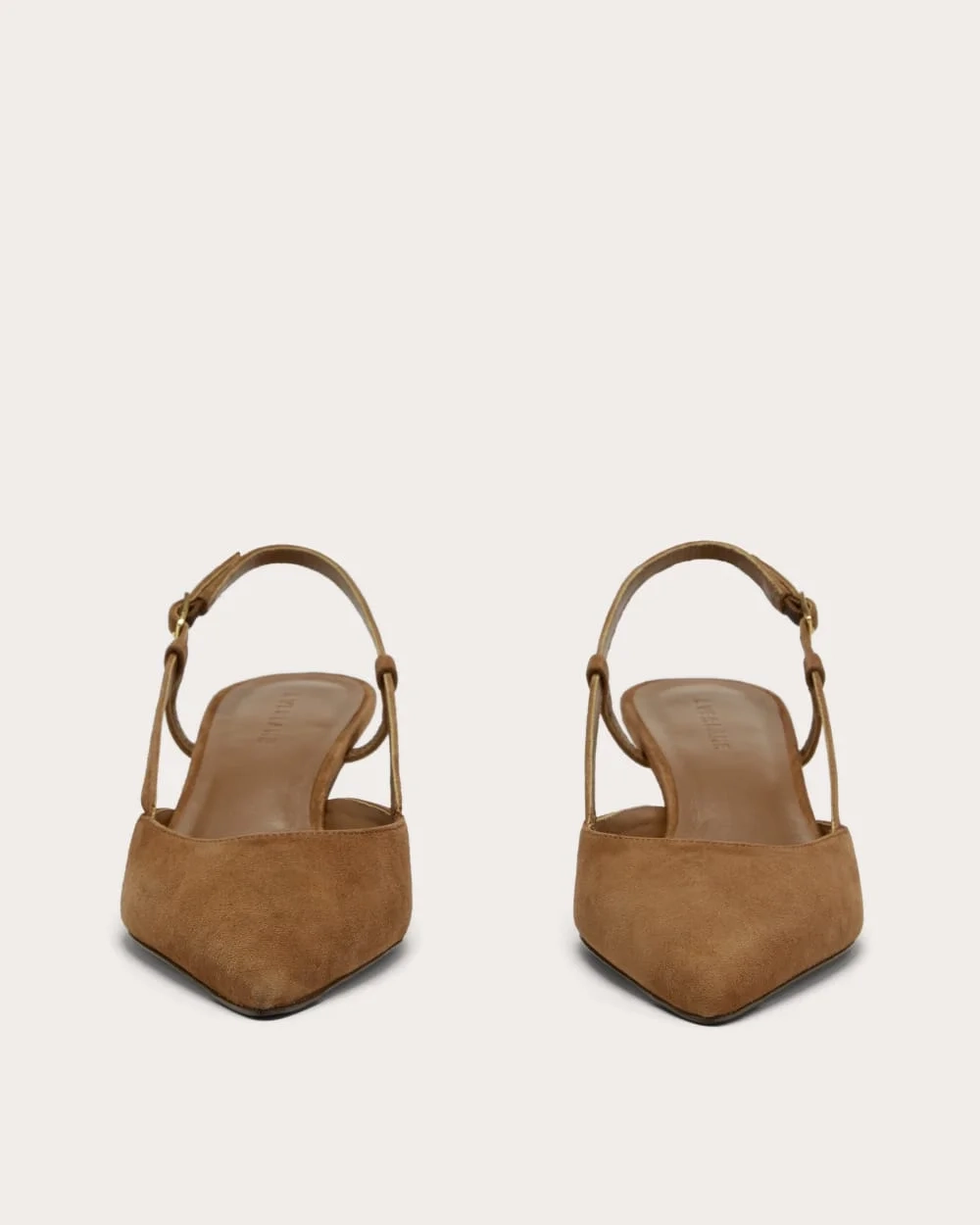 The Studio Slingback Heel | Saddle Brown Suede (4)