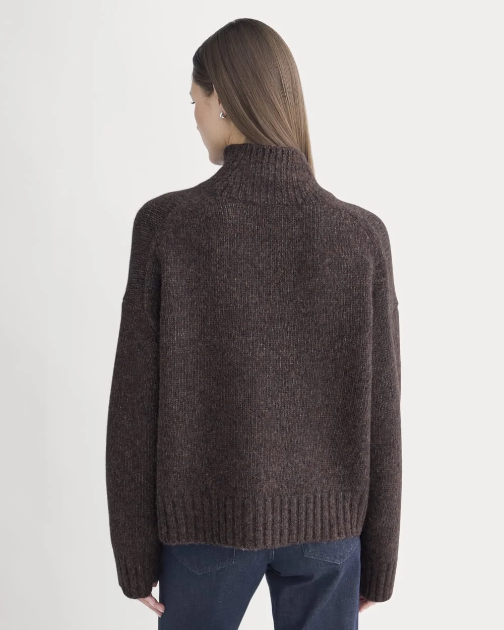 The Cloud Oversized Turtleneck | Heathered Burgundy (4)
