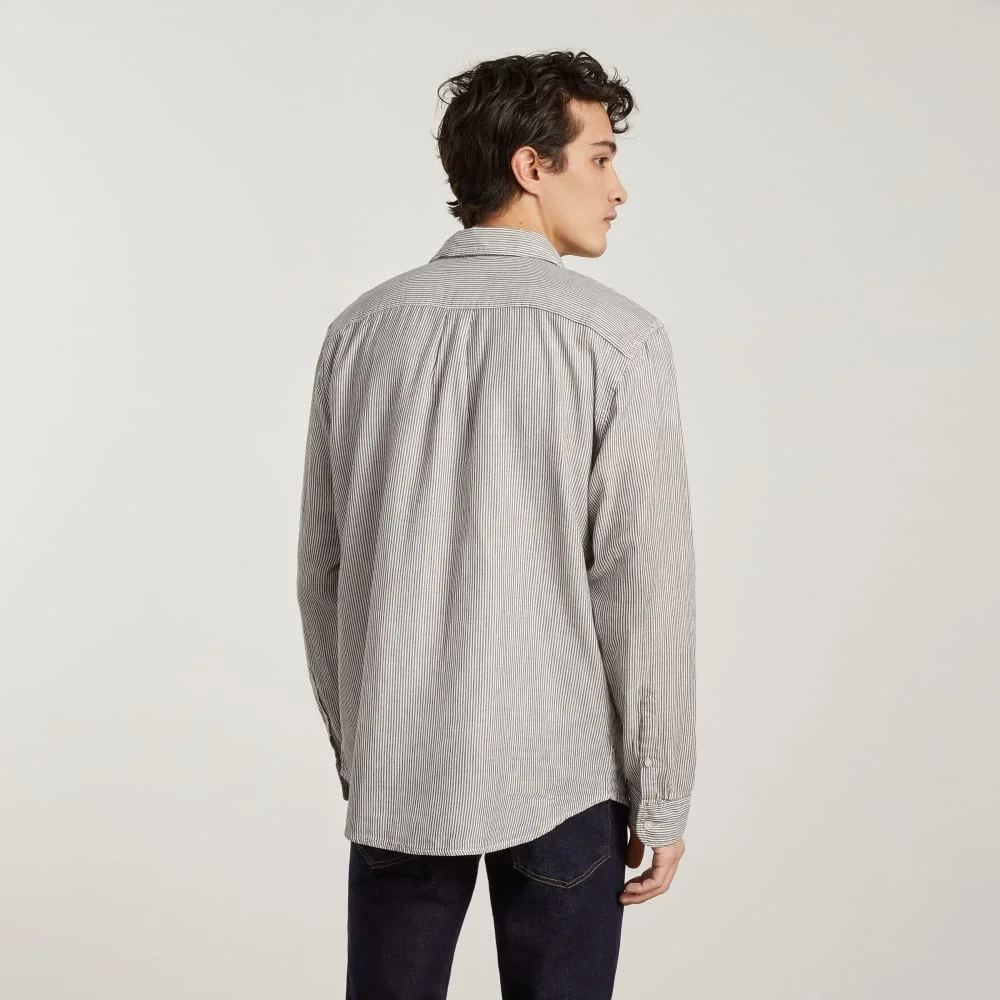 The Long-Sleeve Summer Shirt | Black / White (3)