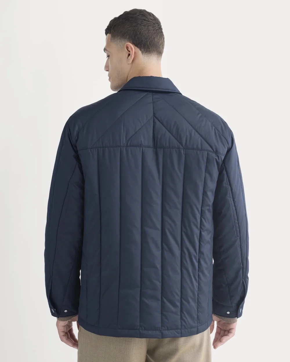 ReNew Vertical-Quilted Jacket | Navy (3)