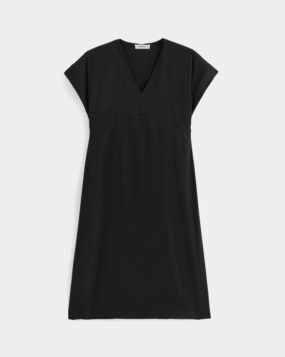 The Tie-Back Dress in Stretch Linen | Black (3)