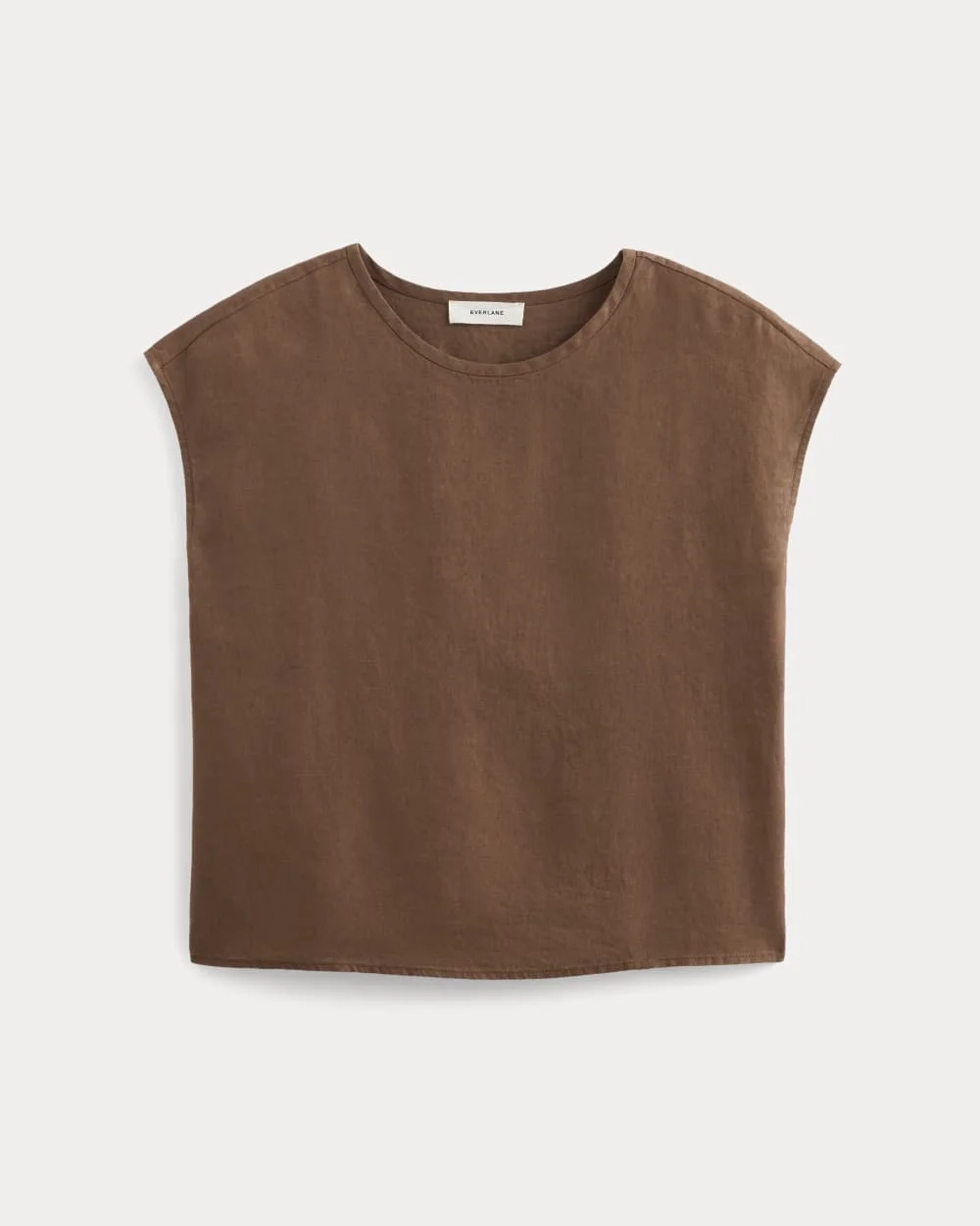 The Muscle Top in Linen | Cedarwood (3)