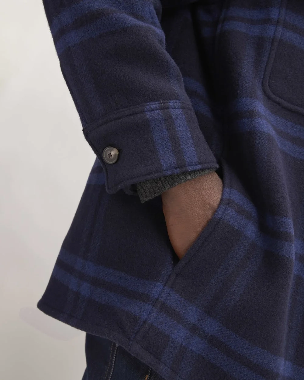 The ReWool® Oversized Shirt Jacket | Blue / Navy (2)