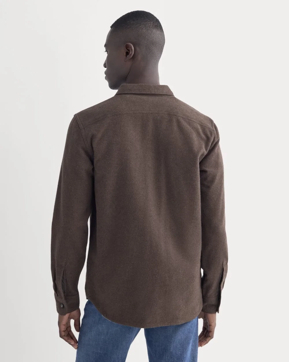 The Heavyweight Overshirt | Uniform | Heather Earth Brown (5)